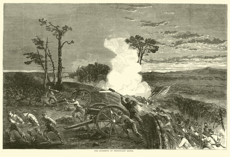 Stormingen av Missionary Ridge, november 1863 av American School