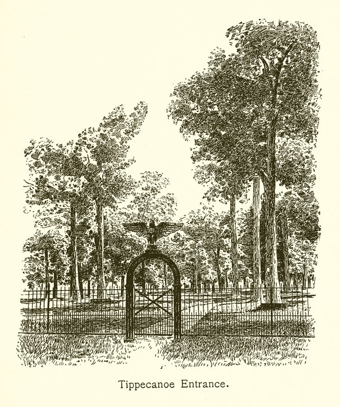 Tippecanoe-inngang, general William Henry Harrison av American School