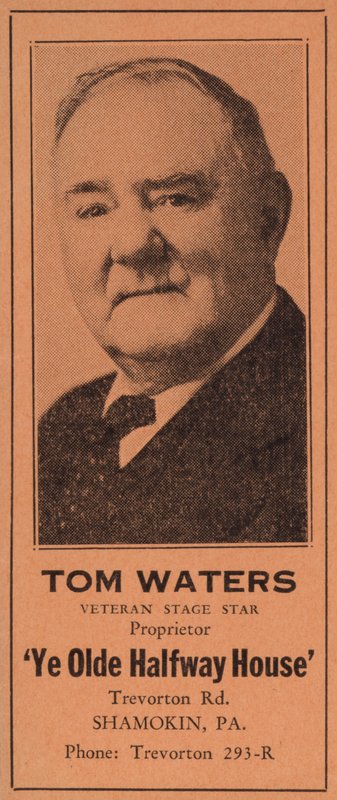 Tom Waters, Veteran Stage Star av American School