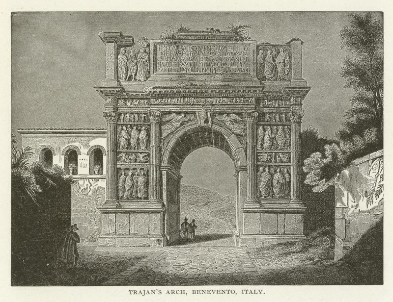 Trajans Arch, Benevento, Italia av American School