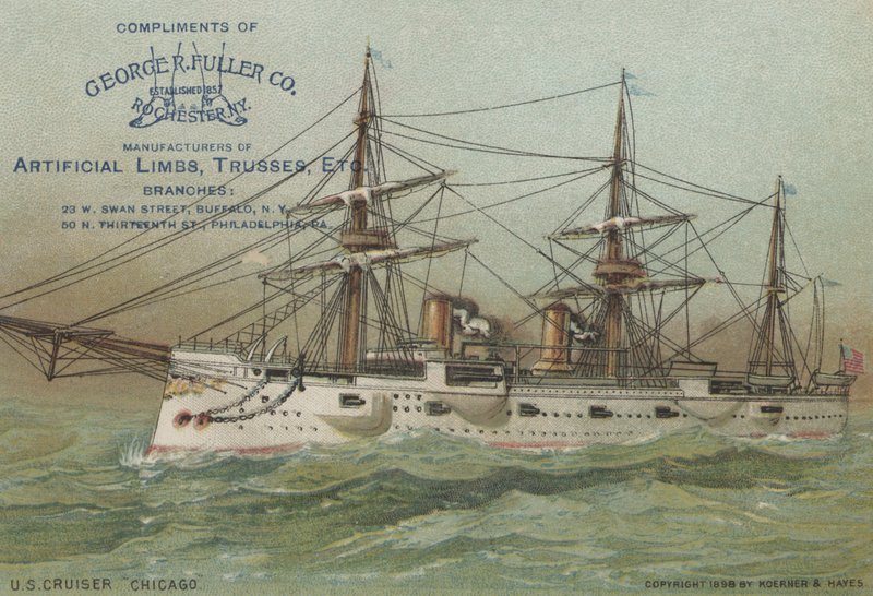 US Navy cruiser USS Chicago, 1898 av American School