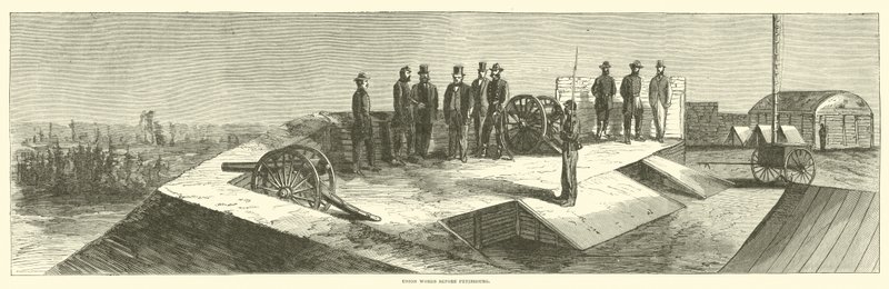 Union arbeider før Petersburg, oktober 1864 av American School