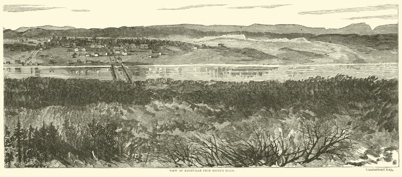 Utsikt over Knoxville fra Keiths Hills, november 1863 av American School