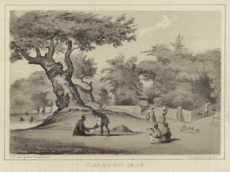 Landsby nær Napha, Lew Chew (Ryukyu-øyene) av American School