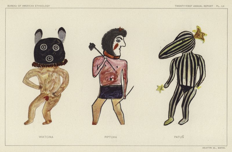 Wiktcina, Piptuka, Patun (farge litho) av American School