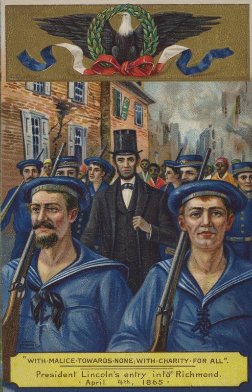 Med ondskap mot ingen; med veldedighet for alle. President Lincolns inntreden i Richmond 4. april 1865 av American School