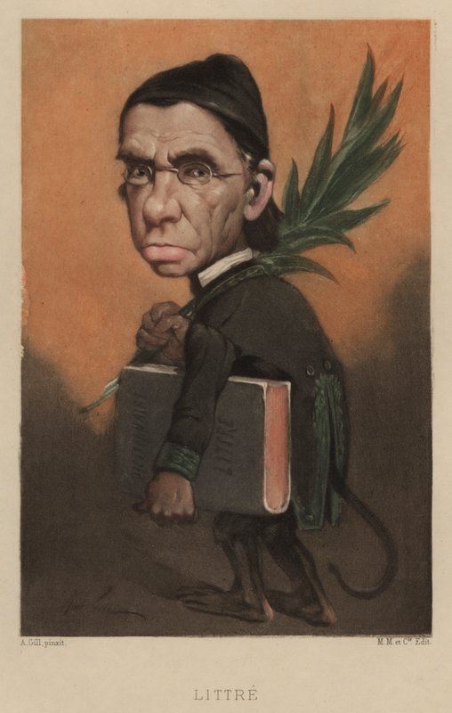 Emile Littre, fransk leksikograf og filosof av Andre Gill