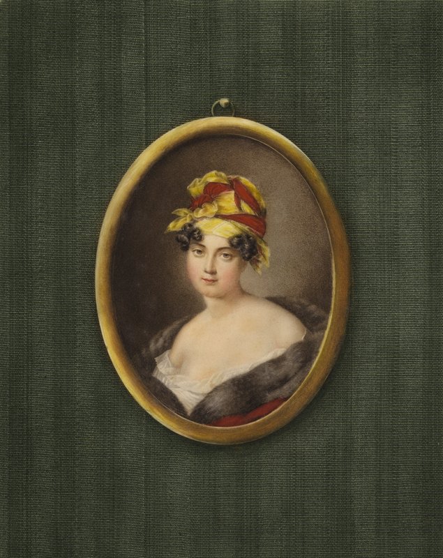 Portrett av grevinnen av Lavieuville av Andre Leon Larue