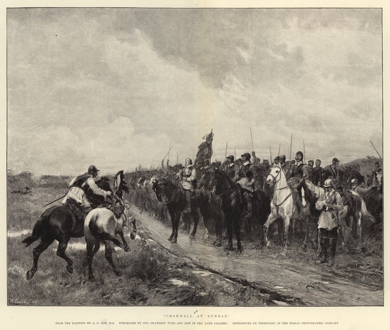 Cromwell i Dunbar av Andrew Carrick Gow