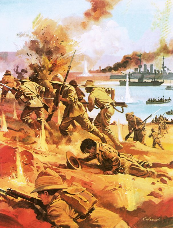 Gallipoli-invasjonen av Andrew Howat