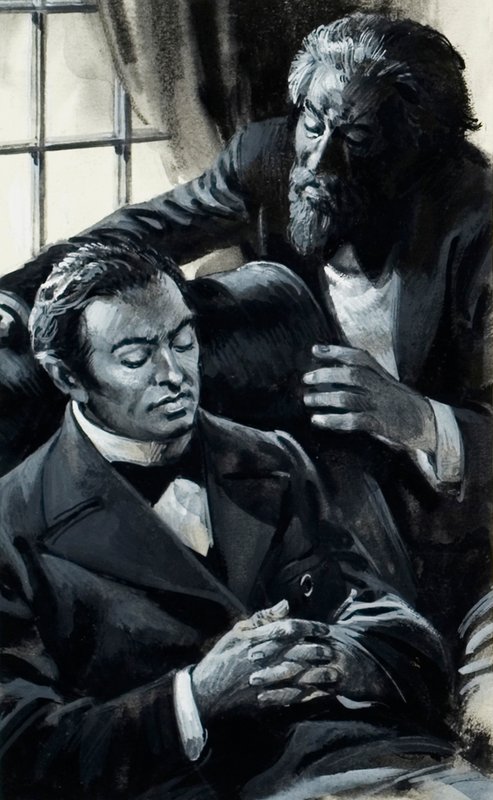 Sergej Rachmaninov (gouache på papir) av Andrew Howat