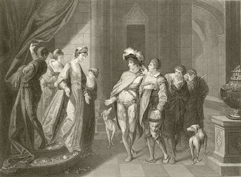 Intervjuet mellom Edgar og Elfrida av Angelica Kauffmann