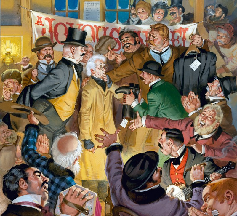 En gledesfylt jul (gouache på papir) av Angus McBride