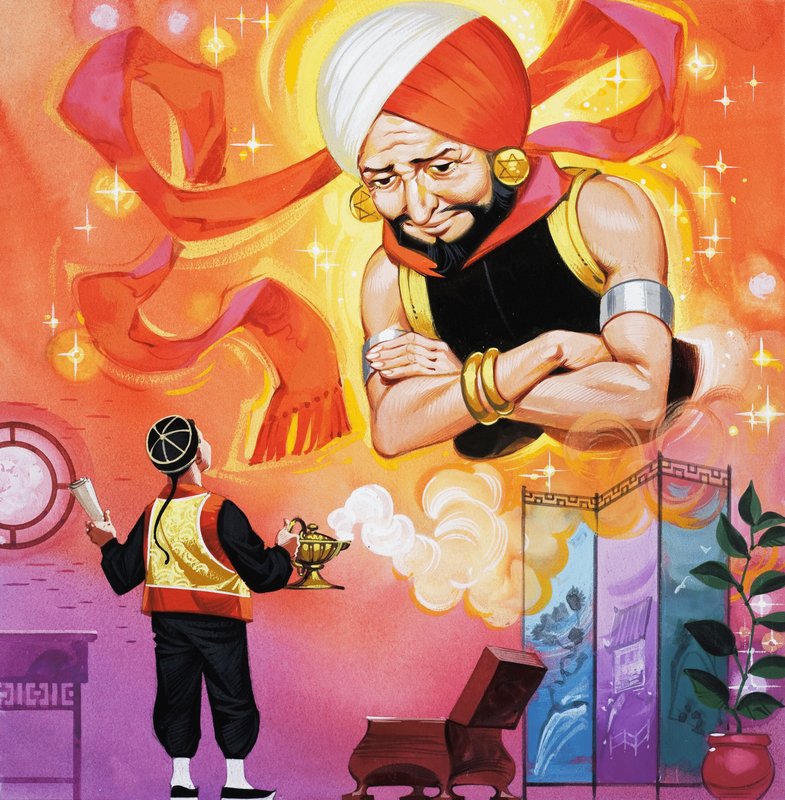 Aladdin og hans fantastiske lampe av Angus McBride