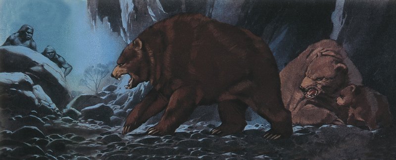 Bjørner og primitive mennesker av Angus McBride