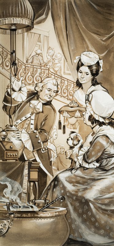 Grev Cagliostro (gouache på papir) av Angus McBride