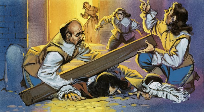 Cyrano de Bergeracs død av Angus McBride