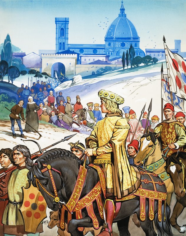Store hendelser i historien: Den italienske renessansen -- Firenze og Medici-familien av Angus McBride