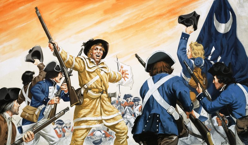 Lord Cornwallis blir tvunget til å overgi seg ved Yorktown av Angus McBride