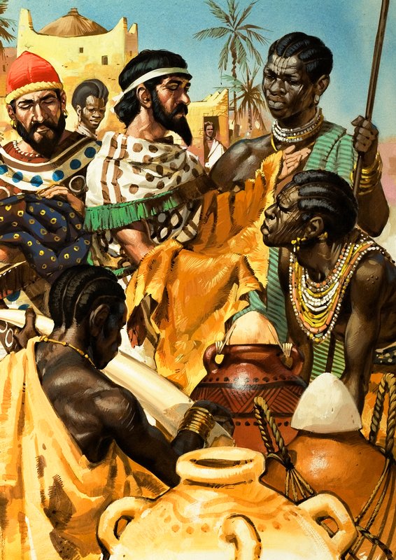 Fønikiske handelsmenn i Afrika av Angus McBride