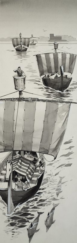 Fønikere (gouache på papir) av Angus McBride