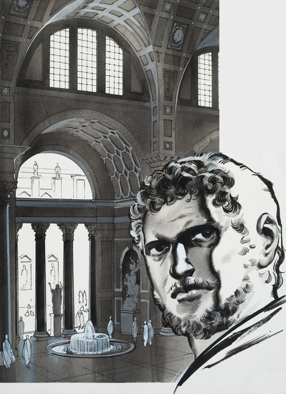 Caracalla-badene (gouache på papir) av Angus McBride