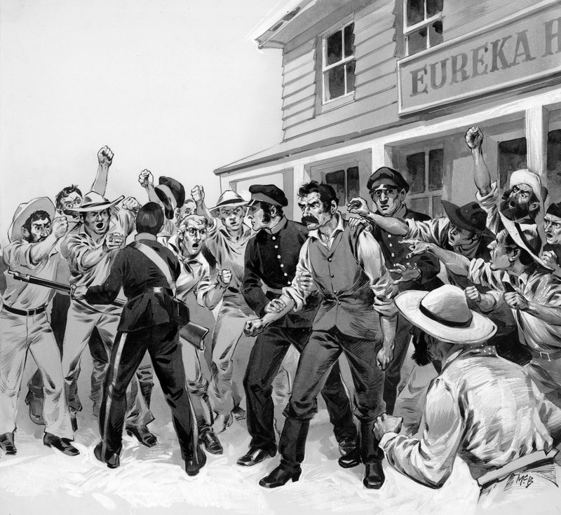 Forsvaret av Eureka-palisaden av Angus McBride