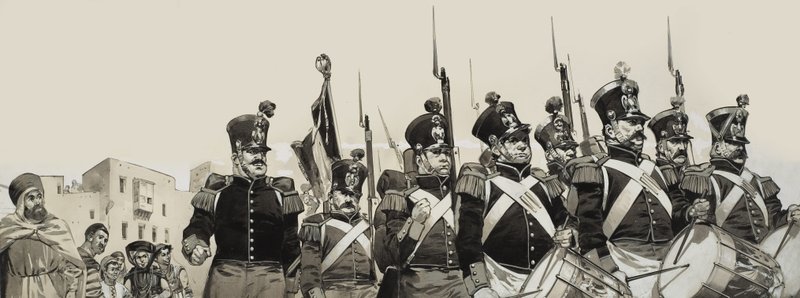 Den franske fremmedlegionen (gouache på papir) av Angus McBride