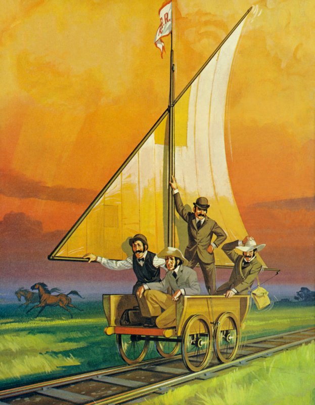 Seilbilen (fargelitografi) av Angus McBride