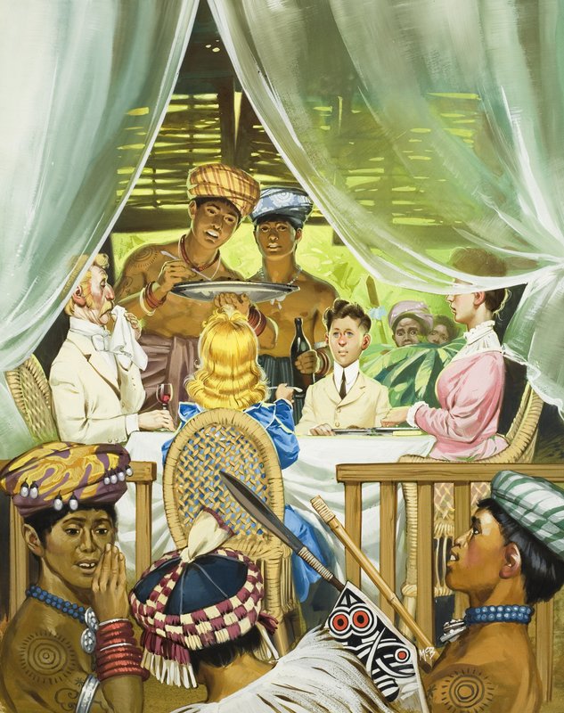 De hvite rajaene (gouache på papir) av Angus McBride