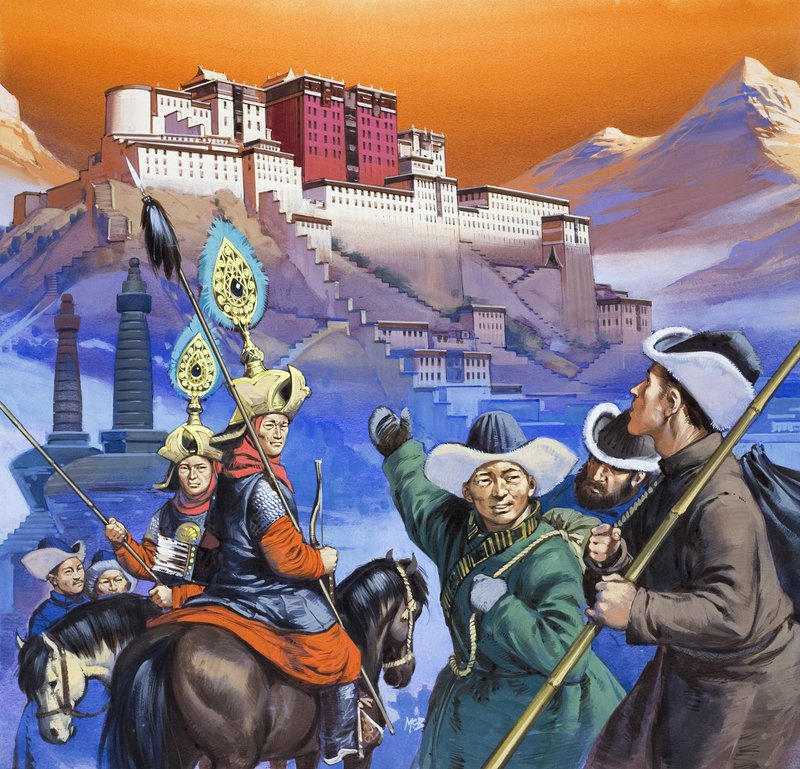 Tibet (gouache på papir) av Angus McBride