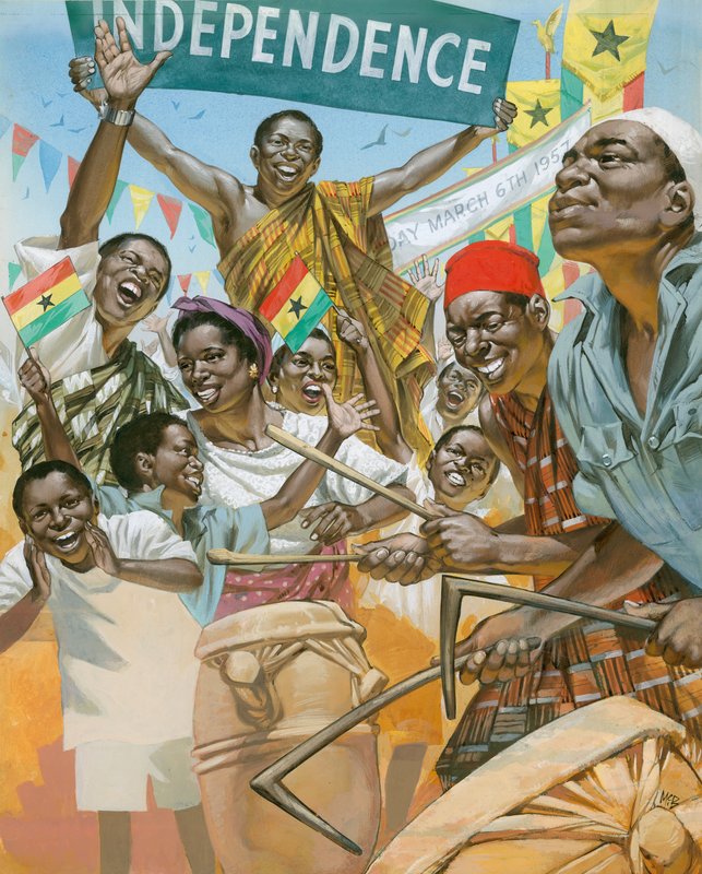 Vest-Afrika våkner (gouache på papir) av Angus McBride
