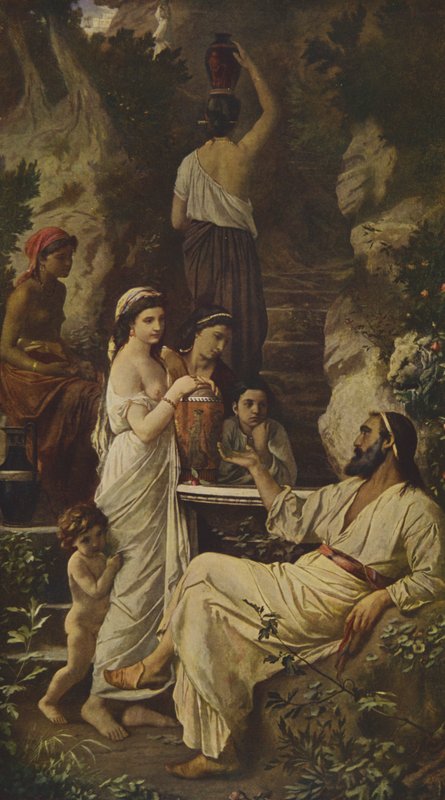 Hafiz ved fontenen (oljemaleri) av Anselm Feuerbach