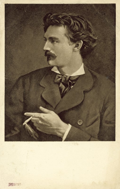 Selvportrett av Anselm Feuerbach, tysk kunstner av Anselm Feuerbach