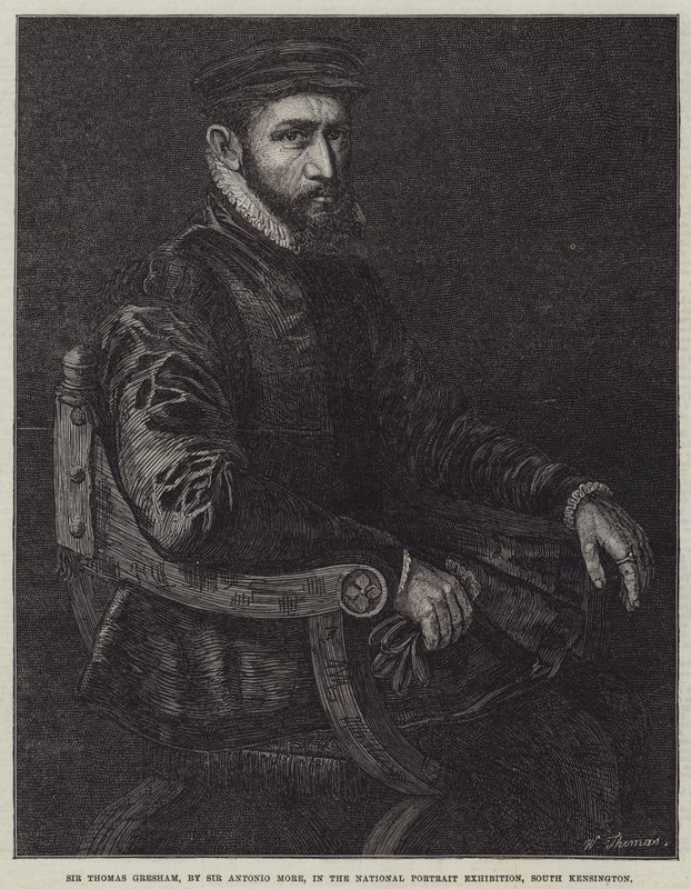 Sir Thomas Gresham av Anthonis van Dashorst Mor