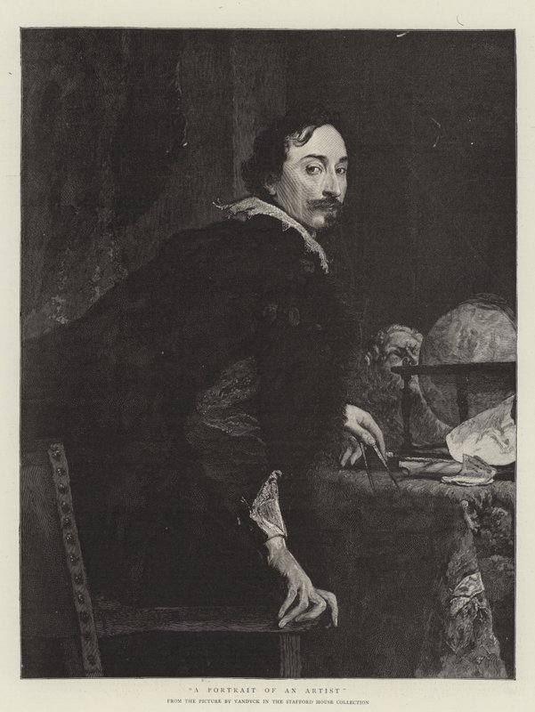Et portrett av en kunstner av Anthony van Dyck