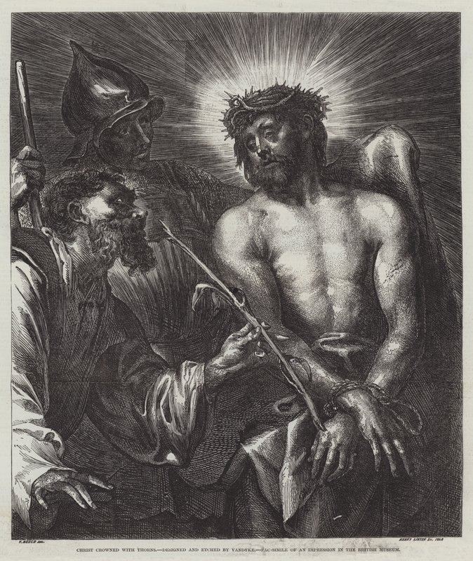 Kristus kronet med torner av Anthony van Dyck