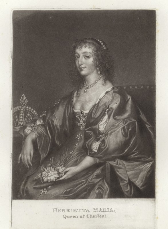 Henrietta Maria av Anthony van Dyck