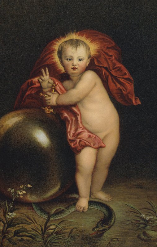 Jesus knuser slangen av Anthony van Dyck