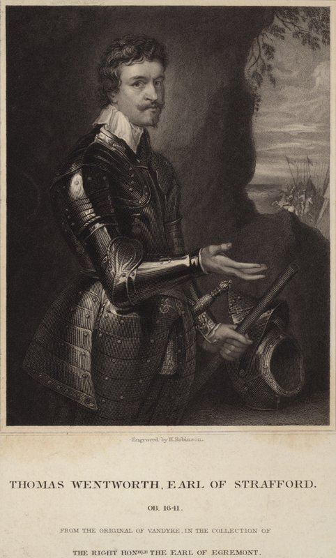 Portrett av Thomas Wentworth, jarl av Strafford av Anthony van Dyck