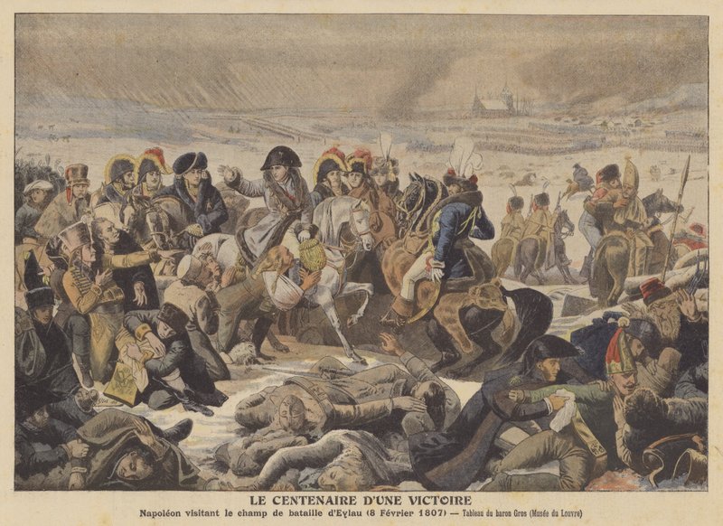Napoleonon slagmarken ved Eylau (8. februar 1807) av Antoine Jean after Gros