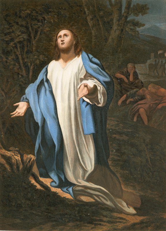 Kristi lidelse i hagen av Antonio da Correggio