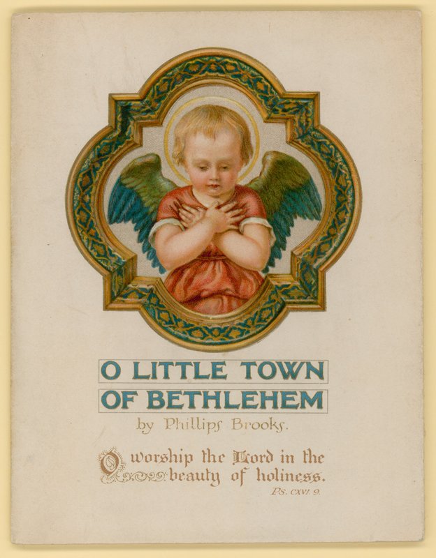 Illustrasjon for O Little Town of Bethlehem (chromolitho) av Archibald Henning