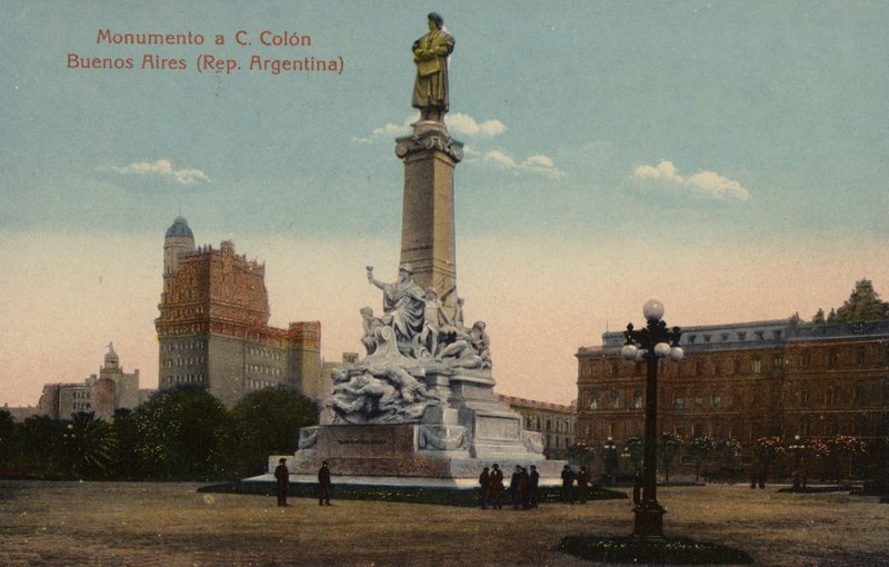 Monument til Christopher Columbus i Buenos Aires, Argentina av Argentinian Photographer