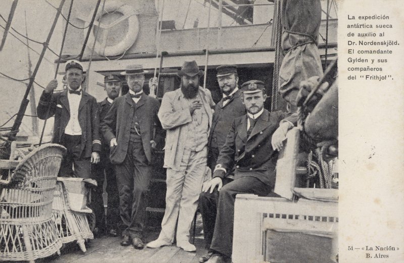 Svensk oppdrag for å redde de forliste medlemmene av Otto Nordenskjolds Antarktisekspedisjon, c1904 av Argentinian Photographer