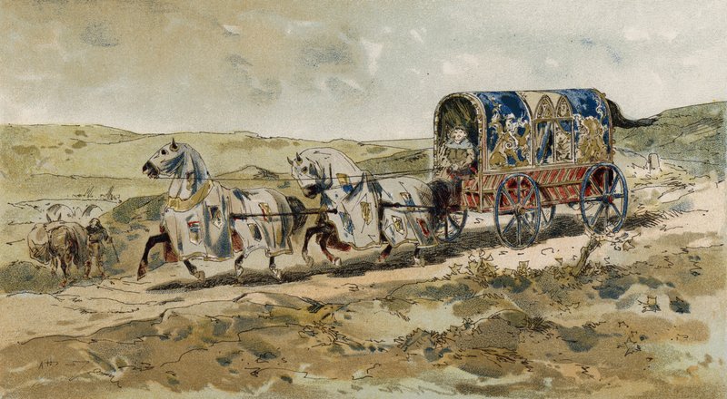 Vogn av en dame, 1200-tallet av Armand Jean Heins