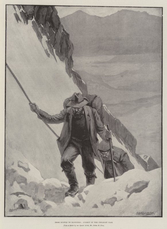 Fra Euston til Klondike, toppmøtet til Chilkoot-passet av Arthur David McCormick