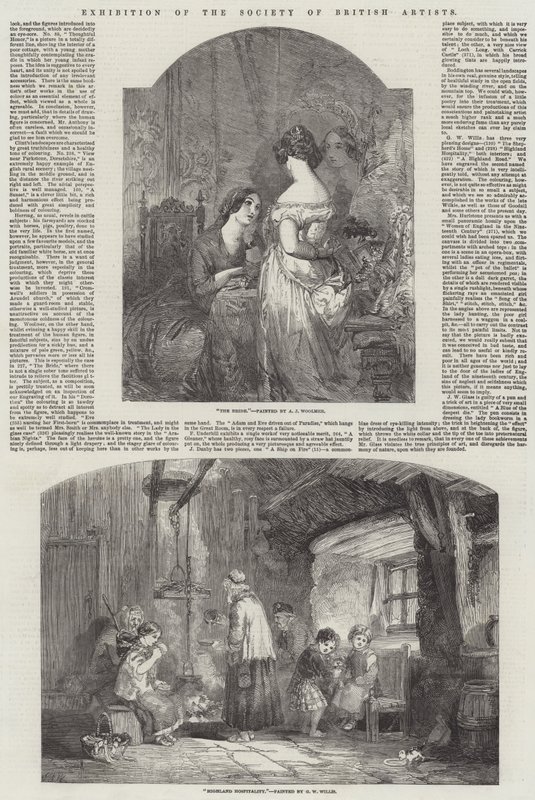 Utstilling av Society of British Artists av Arthur Joseph Woolmer