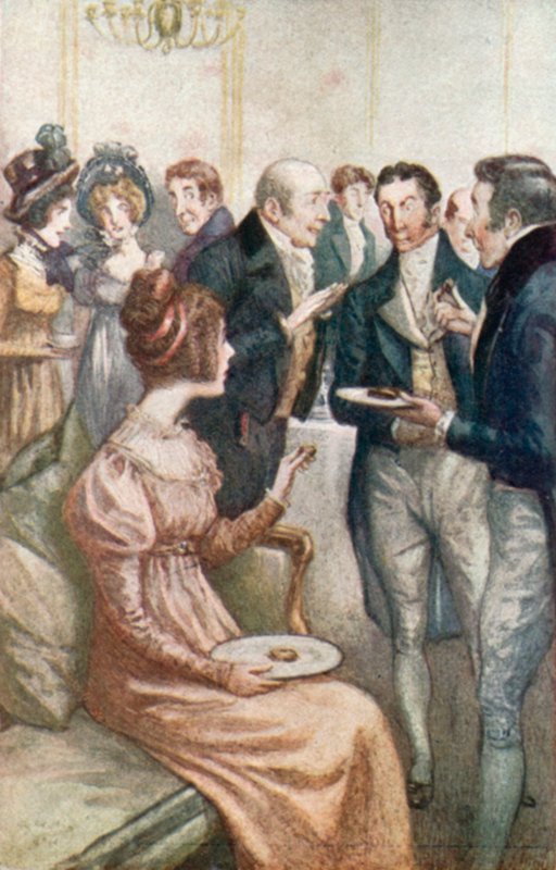 Illustrasjon for Emma av Jane Austen av Arthur Wallis Mills