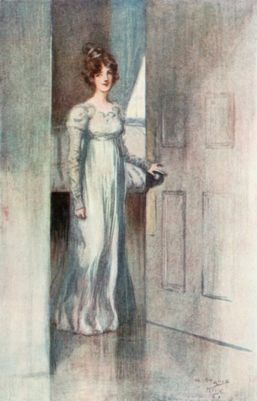 Illustrasjon for Northanger Abbey av Jane Austen av Arthur Wallis Mills